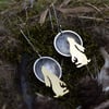 Moongazing hare earrings