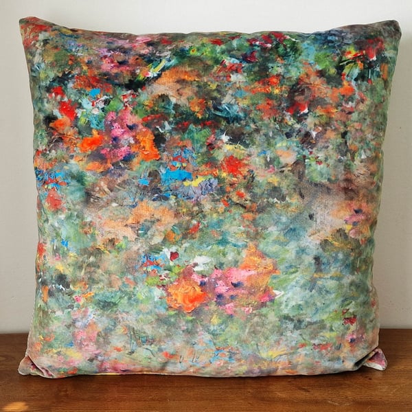 Handmade "Renoir Artisan" velvet cushion cover