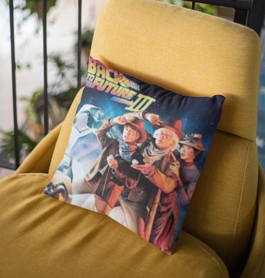 Back to the Future 3 Cushion Cover