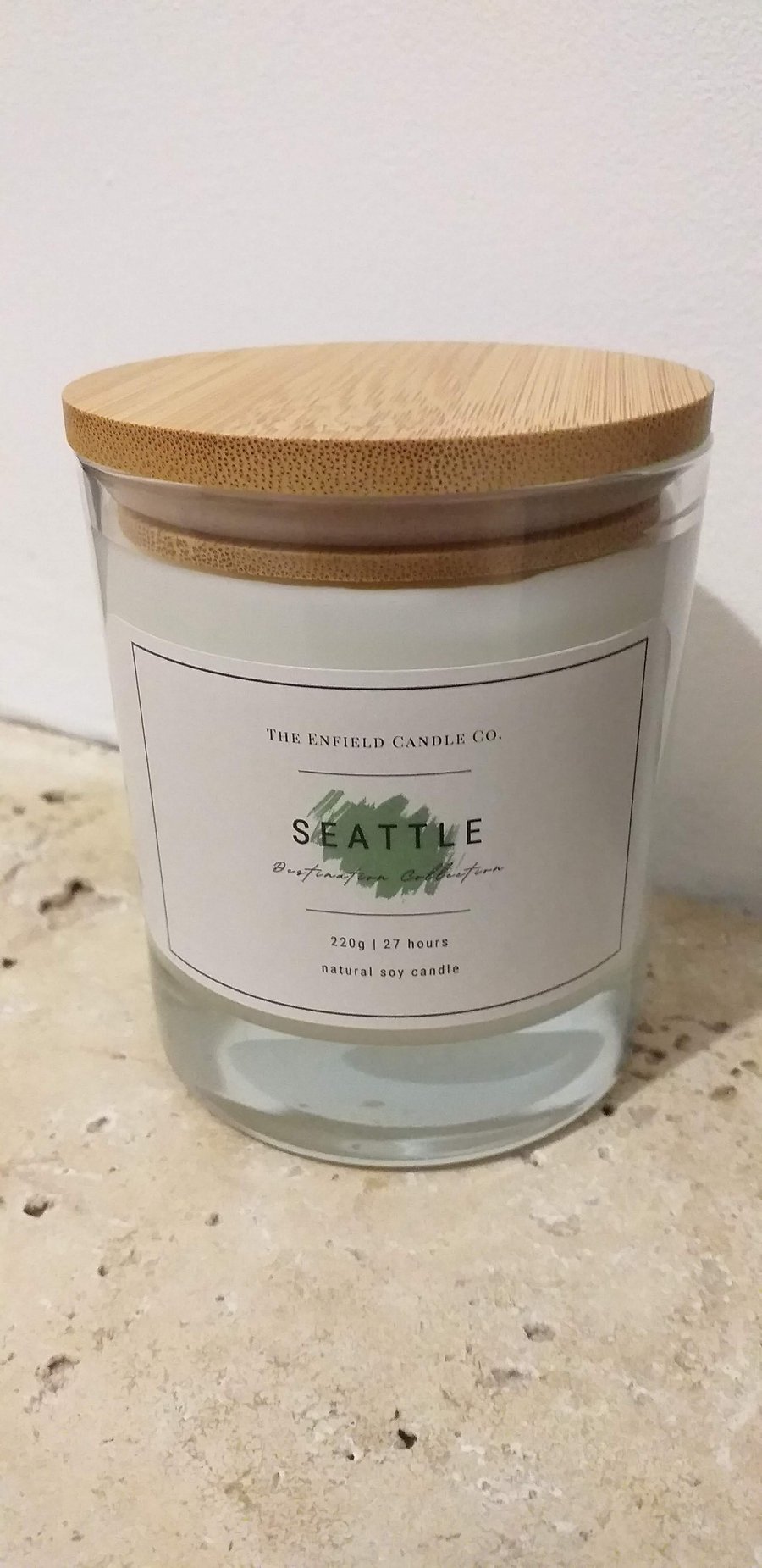 Seattle - Coffee, Cedar, Leather & Pine - Soy Wax Jar Candle