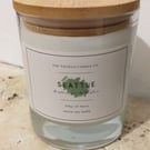 Seattle - Coffee, Cedar, Leather & Pine - Soy Wax Jar Candle