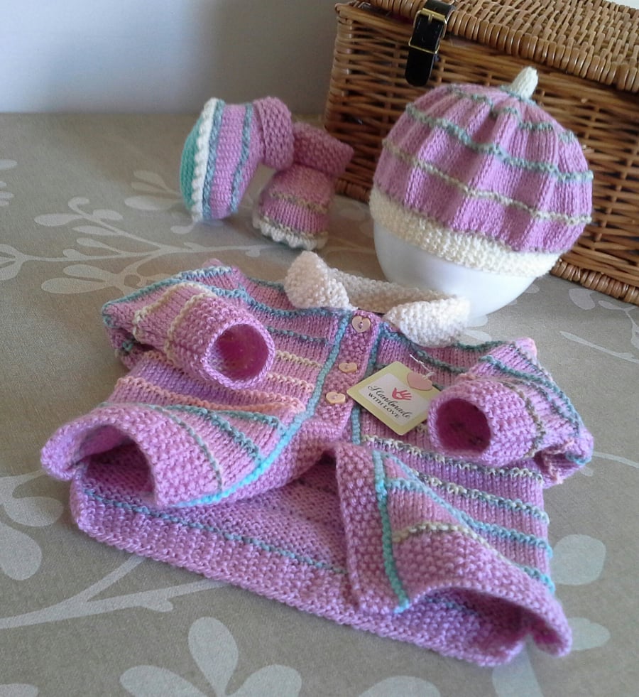 Baby Girl's Leyette Set 0-6 months