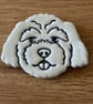 Handmade Ceramic Cavapoo Fridge magnet - Image 3