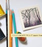 Miniature landscape painting - Tangled Trees - Image 6