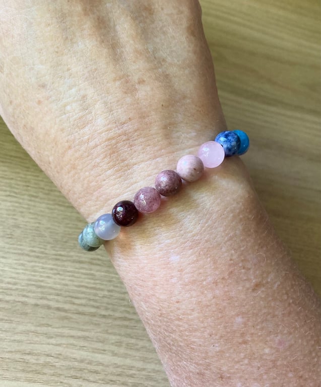 Ombre Gemstone Calming Bracelet 