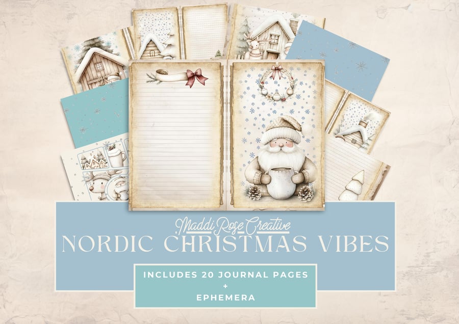 Nordic Christmas Vibes - Digital Download - Journal Kit