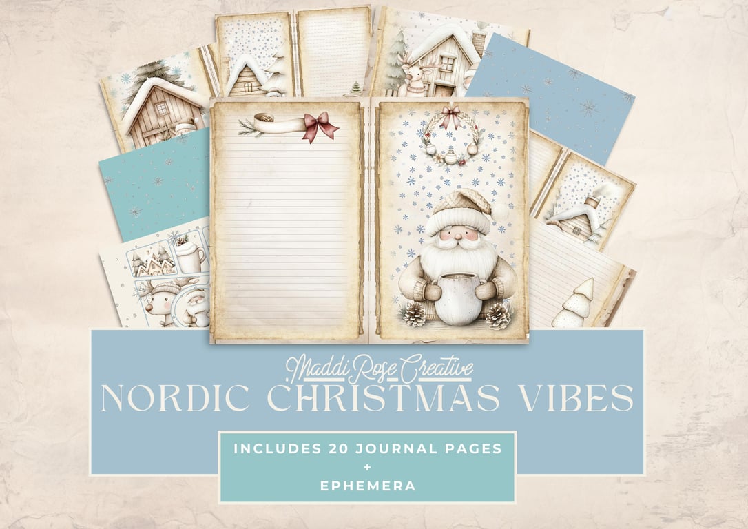 Nordic Christmas Vibes - Digital Download - Journal Kit