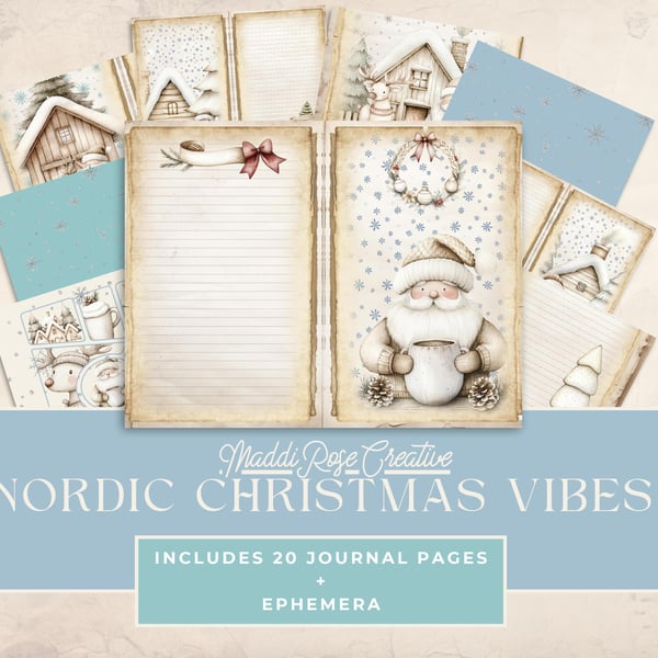 Nordic Christmas Vibes - Digital Download - Journal Kit