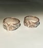 Silver Bartman eyes ring - Image 1