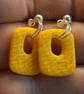 Small Rectangle Drop Earrings - Image 2
