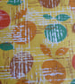 Yellow apple patterned vintage cushion cover - Image 3
