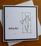 Thinking of You Card - Snowdrops