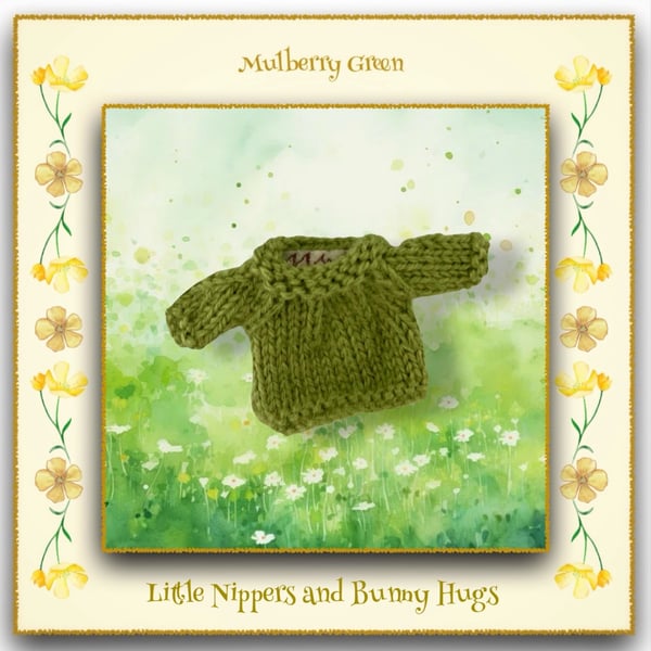 Little Nippers and Bunny Hugs Green Jumper