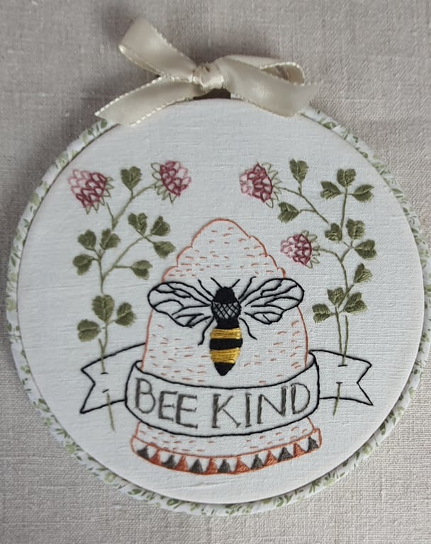 Embroidered Picture - Bee Kind