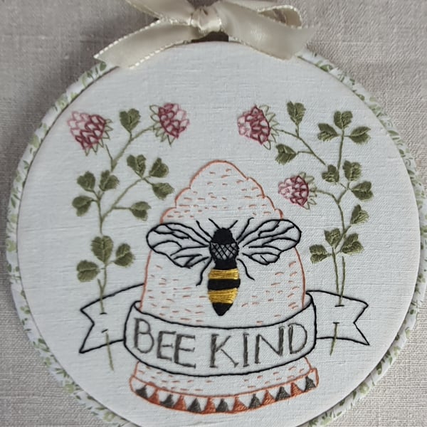Embroidered Picture - Bee Kind