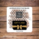 New Home Gift Card Holder, personalised 