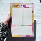 Today’s Plan A5 Pink Floral Notepad