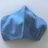 3 Layered Large Size Face Covering Mask With Removable Nose Wire 