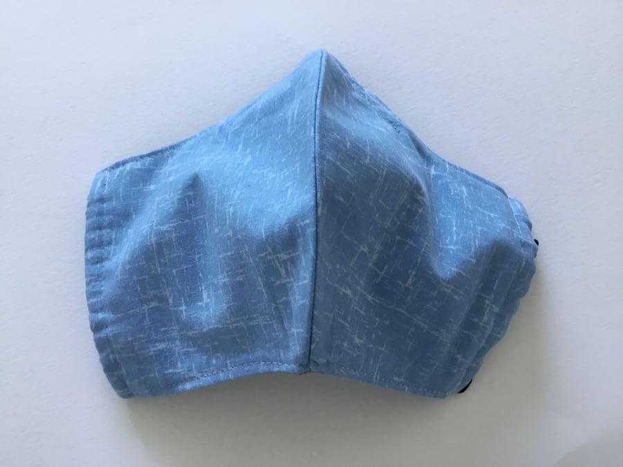 3 Layered Large Size Face Covering Mask With Removable Nose Wire 