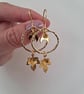 Practical Magic Autumnal Fall Equinox Celestial Moon Crescent Drop Earrings
