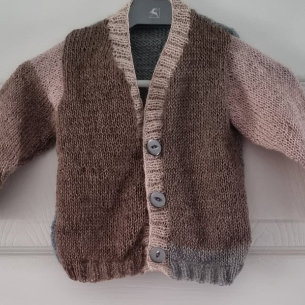 12 to 18 months hand knitted by noy cardigan 