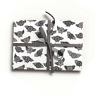 Hand Drawn Bat Wrapping Paper, Gothic Halloween Gift Wrap