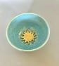 Handmade Ceramic Altar Bowl: Blue Moon & Sun Trinket Dish - Image 4