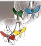 Butterfly Dangler Suncatcher Stained Glass Choose your colour - Image 6