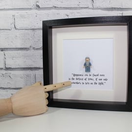 DUMBLEDORE - Framed minifigure - Harry Potter - wizard - awesome art