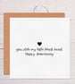 Spooky Anniversary Greeting Card, Alternative Partner Card. - Image 2