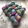Hand dyed knitting yarn DK Merino Nylon Earth Song 100g