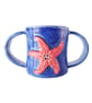 Starfish Children's Stoneware Mug - Hand Built Pottery