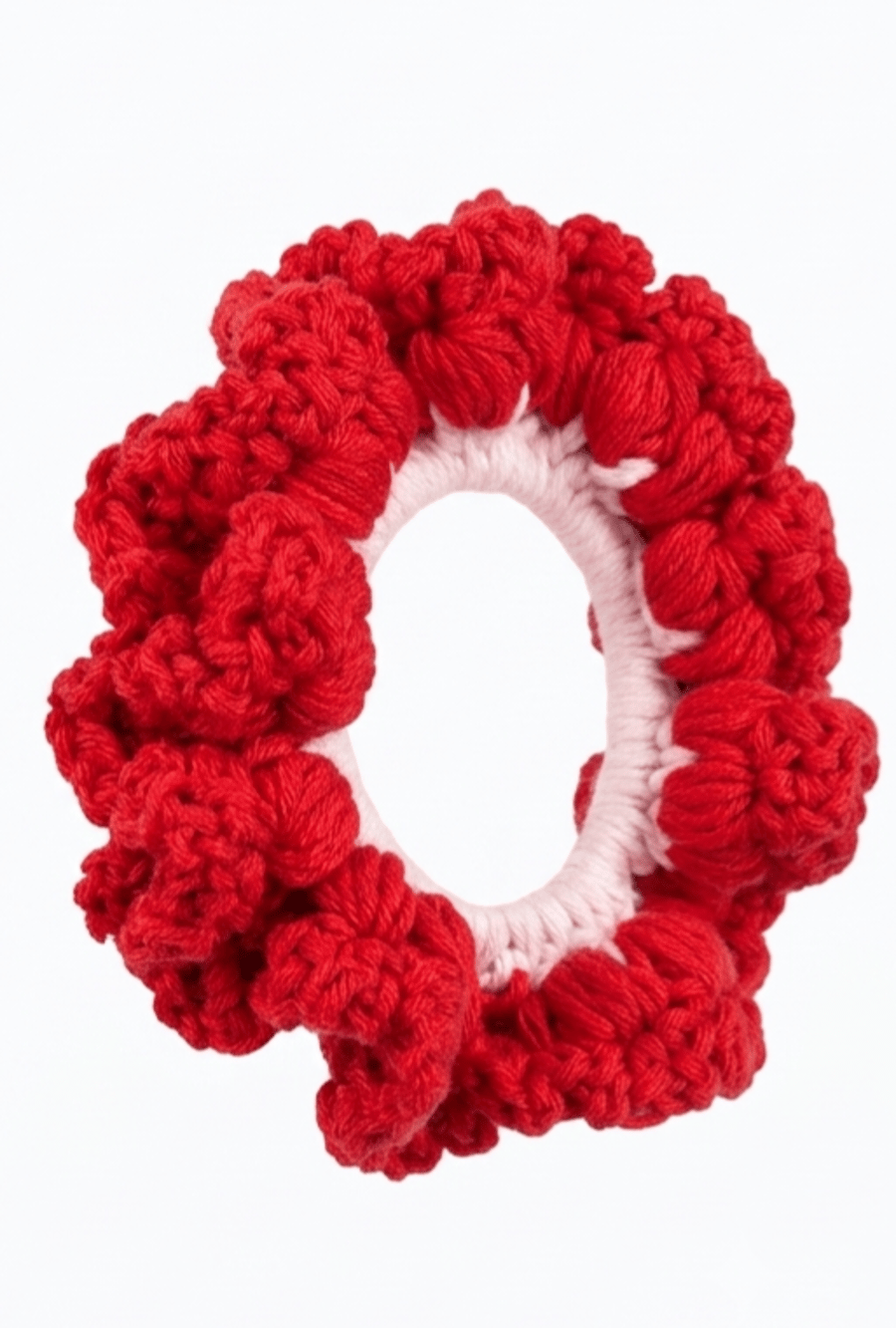 Handmade cotton crochet Scrunchie