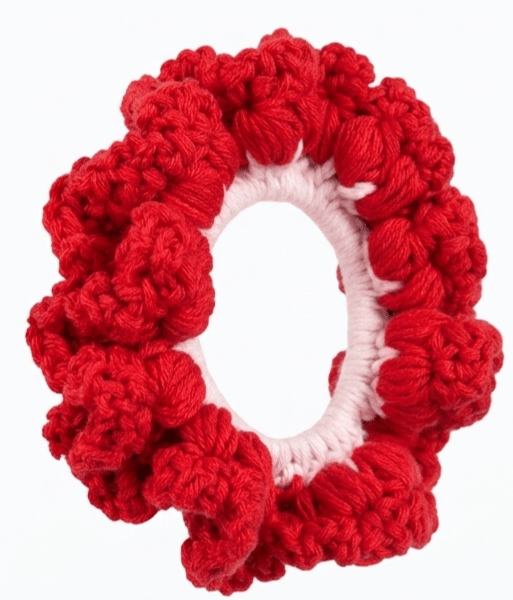 Handmade cotton crochet Scrunchie