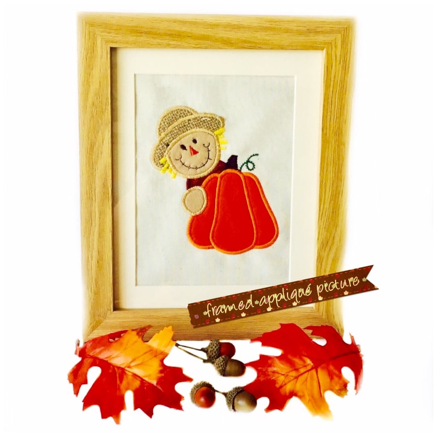 Reduced - Sam Scarecrow appliqué picture