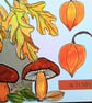 Cut paper collage autumn greetings card - Image 4