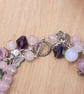 Gemstone Charm bracelet - Rose quartz, opalite, fluorite, butterflies - Image 7