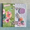 Blank Card for Special Occasion. Floral Greetings Card.