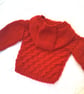 Hooded Jacket with Half Cable Pattern, Baby Shower Gift, Custom Make, Baby Gift - Image 7
