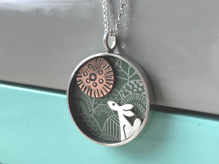 Another grey hare necklace