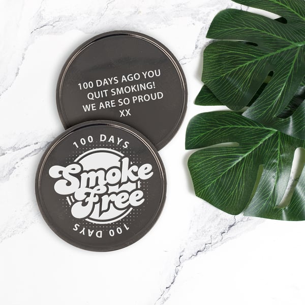 Smoke Free Milestone Coin Personalised Quit Smoking Token 04 Fun & Bold Recovery