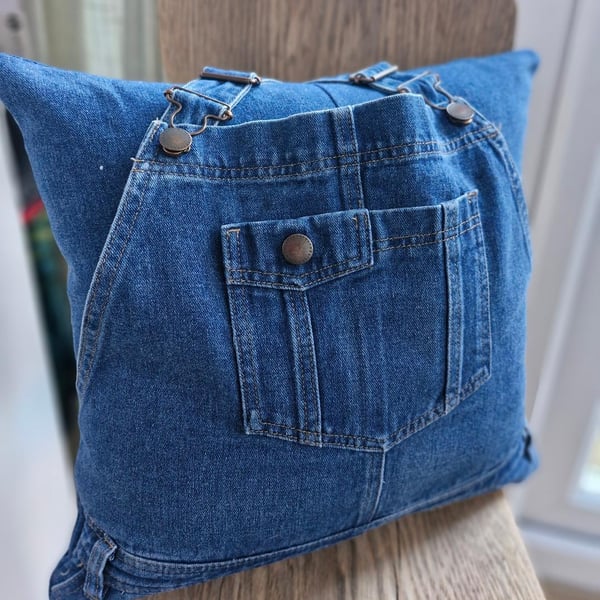 Large Memory Complete Cushion Handmade Using The Clothing of a Loved one Jeans