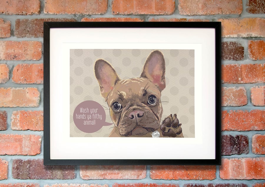 Personalised Fawn Frenchie Mother's day gift idea - gift for Frenchie mum