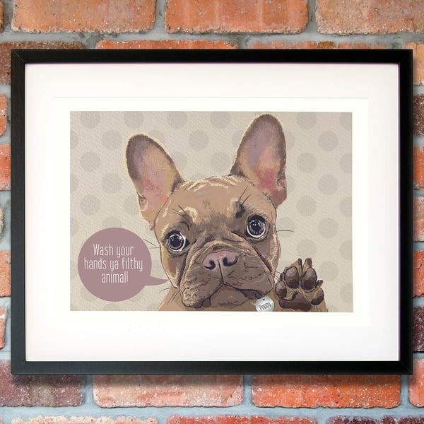 Personalised Fawn Frenchie Mother's day gift idea - gift for Frenchie mum
