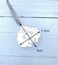 Gingerbread Man Christmas Tree Decoration, Silver Mirrored Acrylic Bauble - Image 4