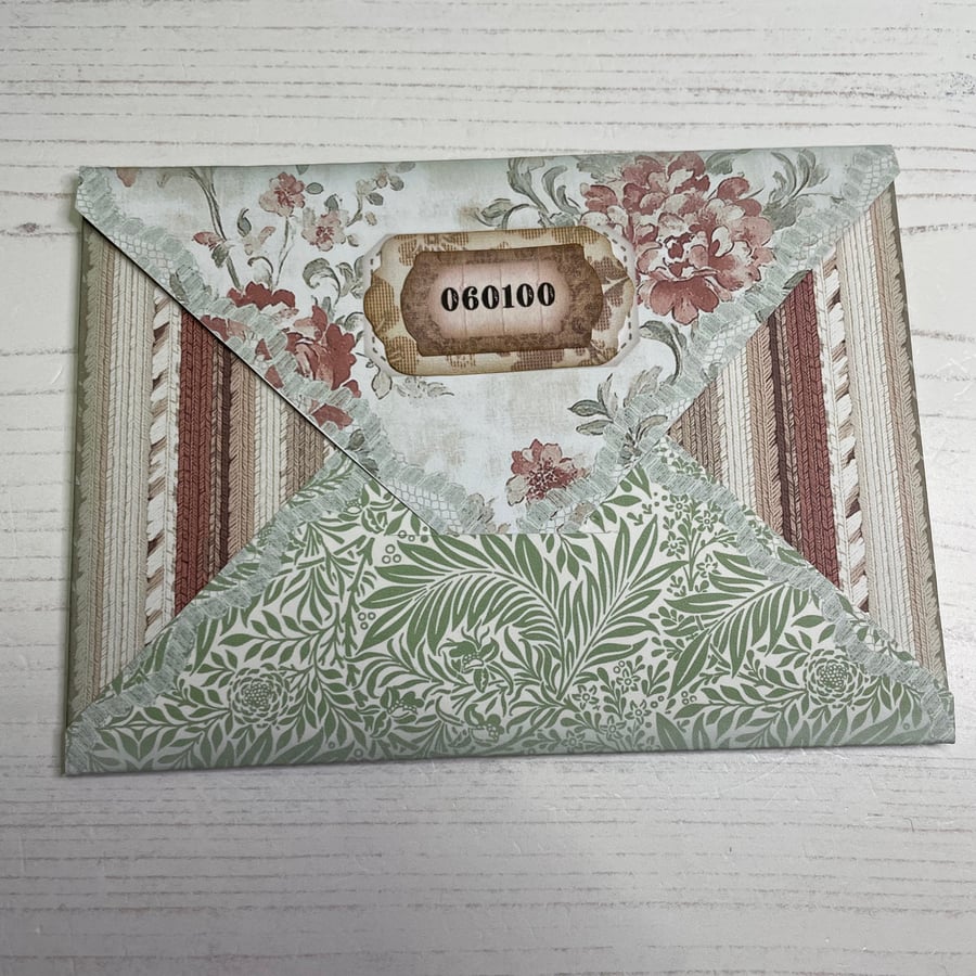 Ephemera- Tag Pocket, file folders, envelope set by Carolee Crafts PB8 - 0011