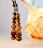 Tiger's Eye Earrings - Handmade In Devon - Image 4