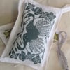 Hand printed Lavender Sachet