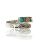 Silver Wrap Open Ring With Turquoise - Image 3