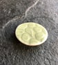 Spotty circles brooch, pale green glaze, white, porcelain, contemporary - Image 2